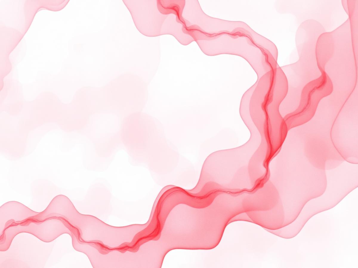 Soft crimson and heather pink watercolour swirls